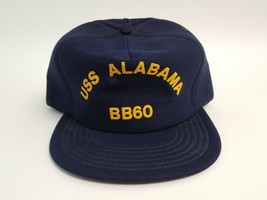 Trucker Hat Cap Snapback Blue One Size Fits All USS Alabama BB60 USA Park Ave - £11.38 GBP