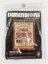 Dimensions Noahs Ark Counted Cross Stitch Kit 6551 Two by Two Vintage 1989 - $10.22