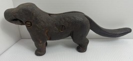 Vintage Cast Iron Dog Nutcracker Doorstopper Rustic Cabin Cottage Decor Old 11.5 - £33.12 GBP