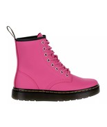 Dr. Martens AirWair Raspberry Pink ZAVALA Thrift Leather Combat Boots Wm... - $177.78 CAD