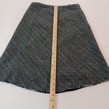 Banana Republic RN#54023 Women's Black & Green Wool & Acrylic Skirt Size 4 image 12
