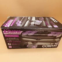 Conair Xtreme Instant Heat Hot Rollers 12 Flocked Curlers Jumbo 12 Clips - £19.52 GBP