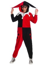 Rubies Dc Super Heroes Girls Harley Quinn One-Piece Costume Jumpsuit, Small - £93.36 GBP