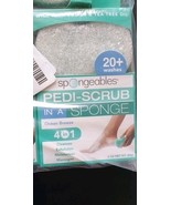 Spongeables Pedi Scrub Foot Exfoliating 20+ Wash Sponge Ocean Breeze (1-... - $13.68 CAD