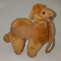 Camel Plush One Hump 9&quot; Stuffed Animal Toy Brown Halter - £8.25 GBP