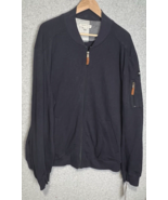 Frye And Co. Mens Full Zip Sweater Dark Blue Size XXL NEW - £33.07 GBP