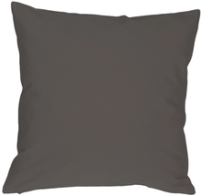 Caravan Cotton Dark Gray 20x20 Throw Pillow, Complete with Pillow Insert - £24.85 GBP