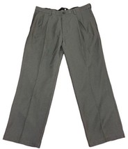 Haggar Cool 18 Performance Pants Classic Fit Comfort Waist Graphite Sz 3... - $44.99