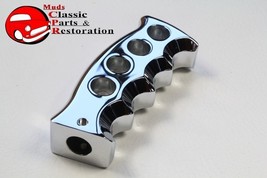 Chrome Gatling Style Grip Gearshift Handle Knob Custom Truck Hot Rat Rod - £43.56 GBP