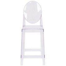 SuperDiscountMall Premium Quality Oval Back Ghost Counter Stool OW-GHOST... - $161.66