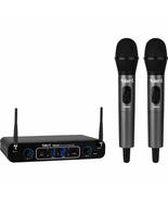 Talent TWUH2 Wireless UHF Dual Handheld Microphone System - £151.39 GBP
