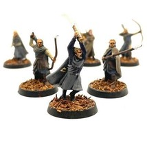 Games Workshop Wood Elf Warriors 6 Painted Miniatures Lothlorien Ranger - £58.84 GBP