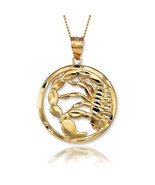 Scorpio Zodiac Gold Scorpion Pendant Necklace – 10k/14k Yellow, White, R... - $528.21 CAD+