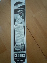 Clorox Spick And Span Sanitary Print Magazine Advertisement 1939 - $3.99