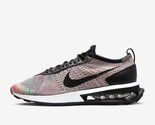 NIKE MEN&#39;S AIR MAX FLYKNIT RACER SHOES DJ6106 300 Ghost Green Pink Black... - £55.78 GBP