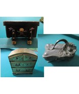 CHINESE LACQUER JEWELRY TRINKET BOX ART NOUVEAU VANITY METAL BOX PICK 1 ^^ - $49.22 CAD