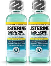 Listerine Cool Mint Zero Alcohol Mouthwash, Travel Size 3.2 Ounces (95ml) - Pack - £12.78 GBP