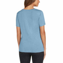 Matty M Womens Side Tie Tee Size Small Color Sea Blue - £17.04 GBP