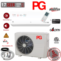 12000 BTU Mini Split AC Inverter Heat Pump Ultra Quiet 17 SEER2 220V Wifi - $11,134.08 MXN