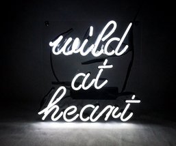 New Wild At Heart Wedding Art Banner Beer Bar Neon Light Sign Art Light ... - £54.25 GBP