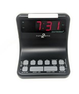 DEAFWORKS Futuristic 2 Dual Alarm Clock with Flashing or Steady Light mo... - £40.98 GBP