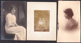 Bills Family of Newfane VT (3) Photos - Helen, Melvina &amp; Lewis Bills - $34.50