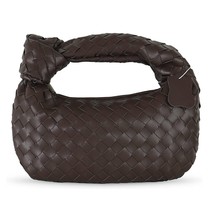 Luxury Zipper Clutch Woven Bags For Women Sliver Zip coffee hot sales - £19.97 GBP