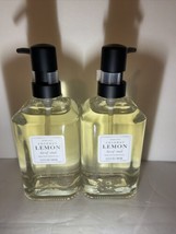 2x Aroma Aria COCONUT LEMON Liquid Hand Soap Wash 13.5 Oz Ea Glass Bottles  - £43.20 GBP