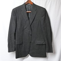 Canali 1934 56 | 46L Brown Stripe 2 Btn Blazer Sport Coat Jacket - £117.54 GBP