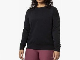 Mondetta Women&#39;s Plus Size 3X Black Scuba Crewneck Sweatshirt NWT - £10.78 GBP