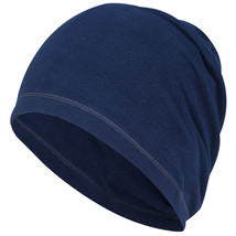 Navy Blue - Winter Helmet Liner Cycling Skull Thermal Fleece Beanie Men Women - £14.78 GBP