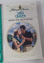 when the devil drives by sara craven harlequin novel fiction paperback good - $5.94