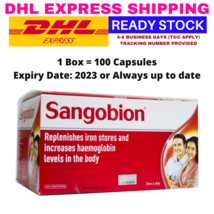 Sangobion Iron Supplement &amp; Help Increase Haemoglobin 100 Capsules Expiry: 2023 - £30.87 GBP