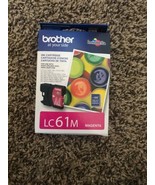 NEW Brother LC61M LC61 Magenta Ink Cart Genuine! - $487.79 MXN