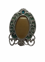 Vintage Photo Frame Brooch Pin Victorian Revival Art Deco Enamel picture jewelry - £10.94 GBP