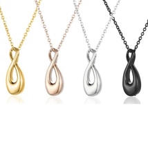 Infinity Pendant Memorial Stainless Steel Silver Necklace Urn Ashes Jewellery - $25.00