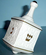 Lenox Dreidel Judaic Collection Hanukkah Porcelain with Gold Accents New - £93.49 GBP