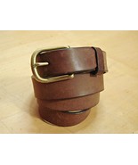 Red Wings Shoes Belt Mens 44 Genuine Leather Brown Brass Buckle Western ... - £29.20 GBP