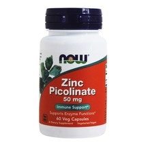 NOW Foods Zinc Picolinate 50 mg., 60 Capsules - £6.86 GBP