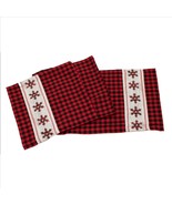 Christmas Holiday Red Plaid Buffalo Check Table Runner 13x72 - $19.79