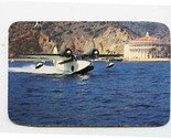 Avalon Air Transport Business Card 1960&#39;s Direct to Avalon Bay Long Beac... - $27.72
