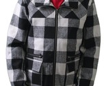 KR3W Thick Birmingham Black &amp; White Plaid Checker Jacket Zip Up Coat 2XL... - $118.53