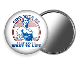 Arnold Schwarzenegger Come With Me If You Want To Lift Bodybuilder Pocket Mirror - £12.38 GBP+