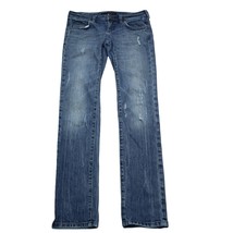 Calvin Klein Pants Womens W27 Blue Low Rise Flat Front Skinny Casual Jeans - £22.11 GBP