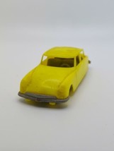 Citroen Yellow Luxury French Vintage Plastic Toy Car Made in West Germany  - $24.55