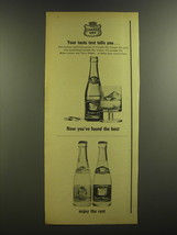 1964 Canada Dry Ad - Ginger Ale, Bitter Lemon Drink, Tonic Water - £14.78 GBP