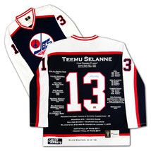 Teemu Selanne Signed Career Jersey Elite Edition #8 of 13 - Winnipeg Jets - $1,730.00