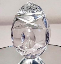 Waterford Crystal Egg Paperweight Oval Cuts (#3) 2.75" #1050389 New No Box - $72.90