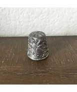 Vintage Antique Bird on Flower Blossom Tree Branches Pewter Thimble Gard... - £15.80 GBP