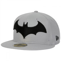 Batman New 52 Logo New Era 59Fifty Fitted Hat Grey - £40.09 GBP